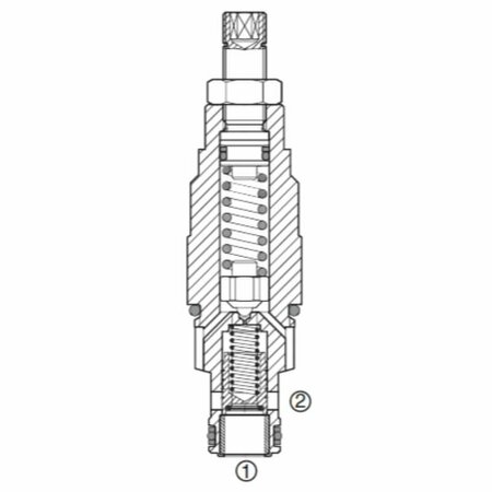 Hydac DB10P-01-C-N-330V Hydraulic Cartridge Valve DB10P-01-C-N-330V